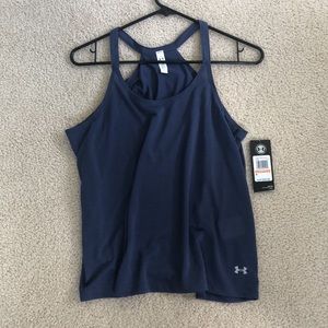 NWT!! Navy Blue Under Armour Tank Size Small